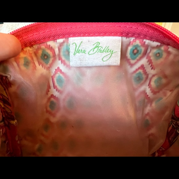 Vera Bradley | Medium Quilted Cosmetic Tote | Call Me Coral - Picture 8 of 9